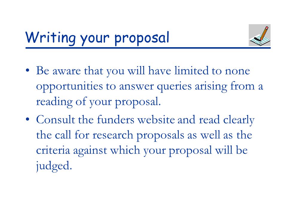 how to write a research proposal yahoo answers